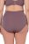 Ulla Popken 825788 Slip a vita alta con pizzo Marrone - Slip - 