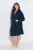 Ulla Popken 826794 Accappatoio in spugna Blu scuro - Vestaglie & accappatoi - 