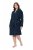 Ulla Popken 826794 Accappatoio in spugna Blu scuro - Vestaglie & accappatoi - 