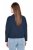 Ulla Popken 827116 Bolero con collo alto in misto lino Blu scuro - Bolero - 