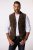JP1880 827437 Gilet in camoscio con revers Marrone scuro - Abiti - Abiti da Uomo Taglie Forti