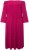 Ulla Popken 827740 Abito in jersey con maniche a 3/4 Rosa - Vestiti midi - Abiti midi taglie comode