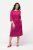 Ulla Popken 827740 Abito in jersey con maniche a 3/4 Rosa - Vestiti midi - Abiti midi taglie comode