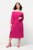 Ulla Popken 827740 Abito in jersey con maniche a 3/4 Rosa - Vestiti midi - Abiti midi taglie comode
