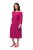 Ulla Popken 827740 Abito in jersey con maniche a 3/4 Rosa - Vestiti midi - Abiti midi taglie comode