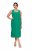 Ulla Popken 827908 Abito in jersey senza maniche Verde - Abiti in jersey - 