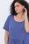 Ulla Popken 827920 Abito in jersey a maniche corte Blu - Abiti in jersey - 
