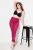 Ulla Popken 828982 Collant senza piede a quadri Rosso bacca - Collant & calzini - 