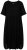 Ulla Popken 829837 Abito in misto lino a maniche corte Nero - Abiti estivi - Abiti estivi taglie forti