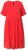 Ulla Popken 829837 Abito in misto lino a maniche corte Rosso - Abiti estivi - Abiti estivi taglie forti