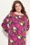 Ulla Popken 830151 Abito a fiori Rosa - Vestiti maxi - Abiti maxi taglie forti