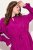 Ulla Popken 830615 Abito a maniche lunghe con volant Lilla - Vestiti midi - Abiti midi taglie comode