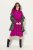 Ulla Popken 830615 Abito a maniche lunghe con volant Lilla - Vestiti midi - Abiti midi taglie comode