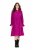Ulla Popken 830615 Abito a maniche lunghe con volant Lilla - Vestiti midi - Abiti midi taglie comode