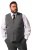 Men+ 668 Madrid Gilet da abito Antracite - Abiti - Abiti da Uomo Taglie Forti