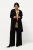 Ulla Popken 830749 Blazer aperto plissettato con revers ampi Nero - Blazer - Blazer Taglie Forti da Donna