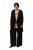 Ulla Popken 830749 Blazer aperto plissettato con revers ampi Nero - Blazer - Blazer Taglie Forti da Donna