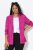 Ulla Popken 830767 Blazer effetto stropicciato Magenta - Blazer - Blazer Taglie Forti da Donna
