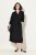 Ulla Popken 831004 Abito midi a maniche lunghe Nero - Vestiti maxi - Abiti maxi taglie forti