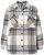 Ulla Popken 831641 Giacca camicia a quadri in misto lana Antracite - Giacche - Giacche taglie forti da donna