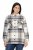 Ulla Popken 831641 Giacca camicia a quadri in misto lana Antracite - Giacche - Giacche taglie forti da donna