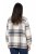 Ulla Popken 831641 Giacca camicia a quadri in misto lana Antracite - Giacche - Giacche taglie forti da donna