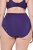 Ulla Popken 831866 Slip a vita alta con pizzo confezione da 3 Blu reale - Slip - 