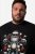 Men+ 148 T-shirt bellyfit Babbo Natale in moto Nero - Magliette - Magliette Uomo Taglie Forti