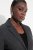 Ulla Popken 832935 Blazer spigato con riflessi metallizzati Grigio - Blazer - Blazer Taglie Forti da Donna