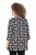 Ulla Popken Snowflake Print 3/4 Sleeve A-Line Tee Black - T-shirt stampate da donna - 