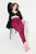 Ulla Popken 833718 Collant senza piede con pizzo Rosso bacca - Collant & calzini - 