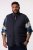 Men+ 464 Gilet trapuntato con collo college Blu scuro - Giubbotti - Giubbotti Uomo Taglie Forti