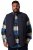 Men+ 464 Gilet trapuntato con collo college Blu scuro - Giubbotti - Giubbotti Uomo Taglie Forti
