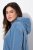 Ulla Popken 834536 Abito in felpa con cappuccio Blu denim - Abiti in felpa - 