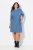 Ulla Popken 834536 Abito in felpa con cappuccio Blu denim - Abiti in felpa - 