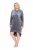 Ulla Popken 834550 Abito a maniche lunghe con cappuccio Antracite - Abiti in felpa - 