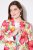 Ulla Popken 835230 Blazer a fiori in cotone Rosso - Blazer - Blazer Taglie Forti da Donna