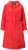 Ulla Popken 835277 Cappotto lungo idrorepellente con cappuccio Rosso - Cappotti - Cappotti taglie forti da donna