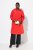 Ulla Popken 835277 Cappotto lungo idrorepellente con cappuccio Rosso - Cappotti - Cappotti taglie forti da donna