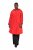 Ulla Popken 835277 Cappotto lungo idrorepellente con cappuccio Rosso - Cappotti - Cappotti taglie forti da donna