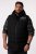 Men+ 442 Gilet trapuntato con cappuccio e stampa Nero - Giubbotti - Giubbotti Uomo Taglie Forti