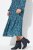 Ulla Popken 835713 Abito a fiori Blu scuro - Vestiti maxi - Abiti maxi taglie forti