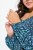 Ulla Popken 835713 Abito a fiori Blu scuro - Vestiti maxi - Abiti maxi taglie forti