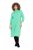 Ulla Popken 835720 Abito in maglia svasato con maniche a 3/4 Petrolio - Abiti in maglia - 