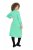 Ulla Popken 835720 Abito in maglia svasato con maniche a 3/4 Petrolio - Abiti in maglia - 