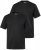Men+ 299 T-shirt scollo a V Nero confezione da 2 - Magliette - Magliette Uomo Taglie Forti