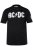 JP1880 AC/DC Classic Logo Band T-Shirt Black - Magliette - Magliette Uomo Taglie Forti