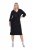 Ulla Popken 836514 Abito midi con maniche a 3/4 Nero - Vestiti midi - Abiti midi taglie comode