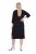 Ulla Popken 836514 Abito midi con maniche a 3/4 Nero - Vestiti midi - Abiti midi taglie comode