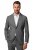 JP1880 Rimini Flexnamic Blazer in jersey a righe Grigio scuro - Abiti - Abiti da Uomo Taglie Forti